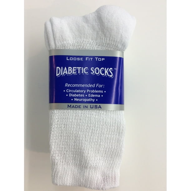 MADE IN USA BEST QUALITY 12 PAIR MEN DIABETIC CREW SOCKS WHITE KING SIZE 13-15 MADE IN USA BEST QUALITY 12 PAIR MEN DIABETIC CREW SOCKS WHITE KING SIZE 13-15